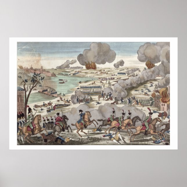 Poster A Batalha de Wagram, 6 de julho de 1809 (gravura) (Frente)
