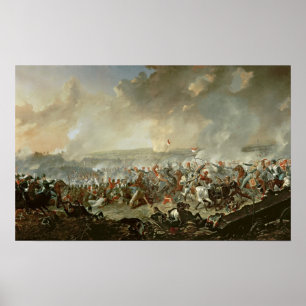 Poster A batalha de Waterloo, o 18 de junho de 1815