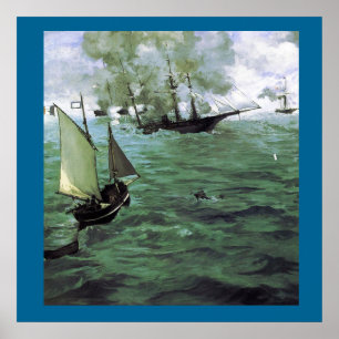 Pôster A Batalha do Kearsarge e do Alabama