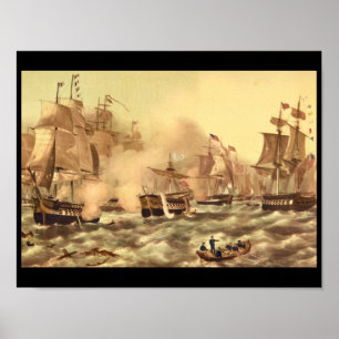 Poster A batalha do lago Erie, Commodore_Engravings