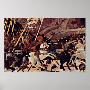 Pôster A batalha do romano de San por Paolo Uccello
