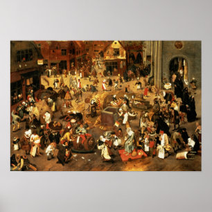 Pôster A batalha entre o Carnaval e a Quaresma