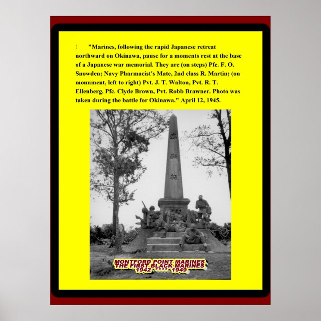 POSTER A BATALHA PARA OKINAWA 1945 (Frente)