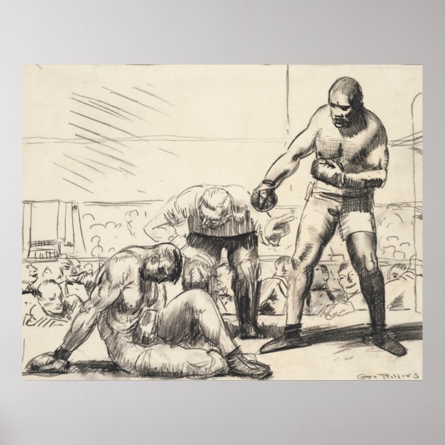 Poster A Bater - George Bellows - c1917 (Frente)