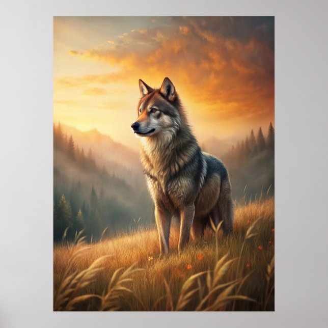 Poster A Beautiful Forest Wolf (Frente)
