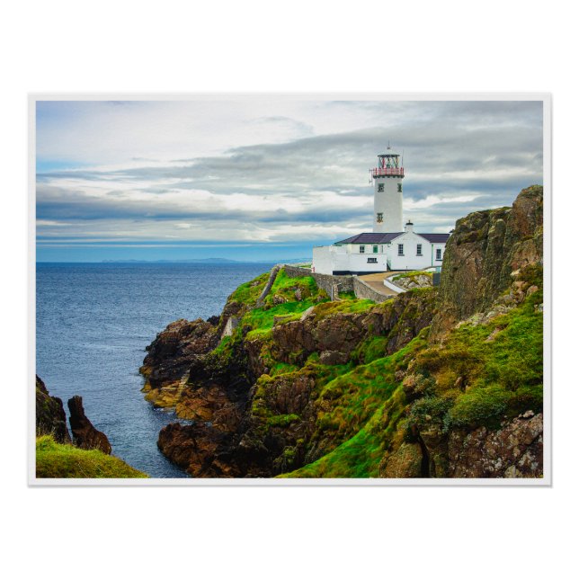 Pôster A "Beira do Mundo" no Farol de Fanad Head (Frente)