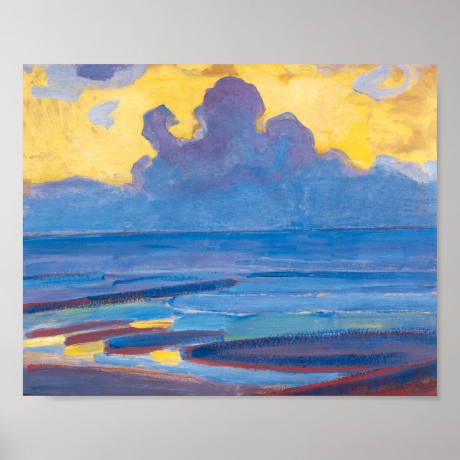 Poster À Beira-Mar | Piet Mondrian | (Frente)