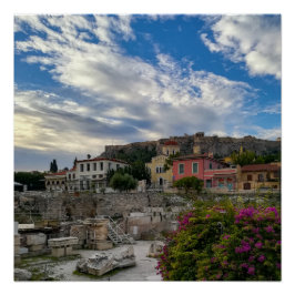 Pôster A bela e colorida Atenas