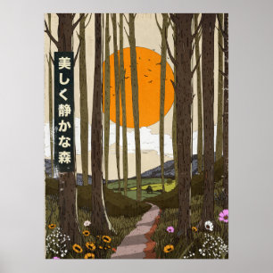 Poster A bela floresta tranquila