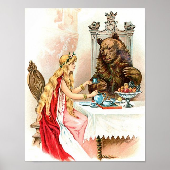 Poster A Bela na Rosa e a Besta (Frente)