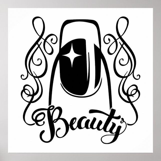 Poster A Beleza da Arte das Unhas (Frente)