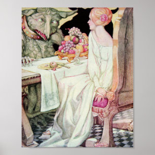 Poster A beleza da imagem e a ilustração da besta