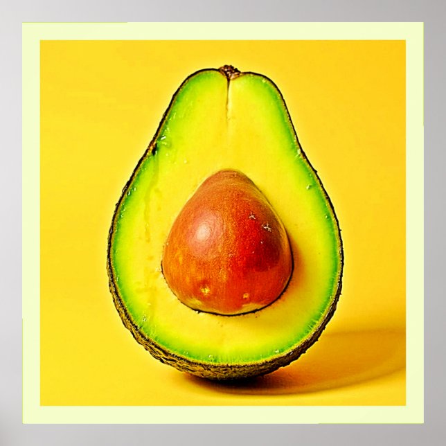 Poster A Beleza de um Design Avocado Saudável (Frente)