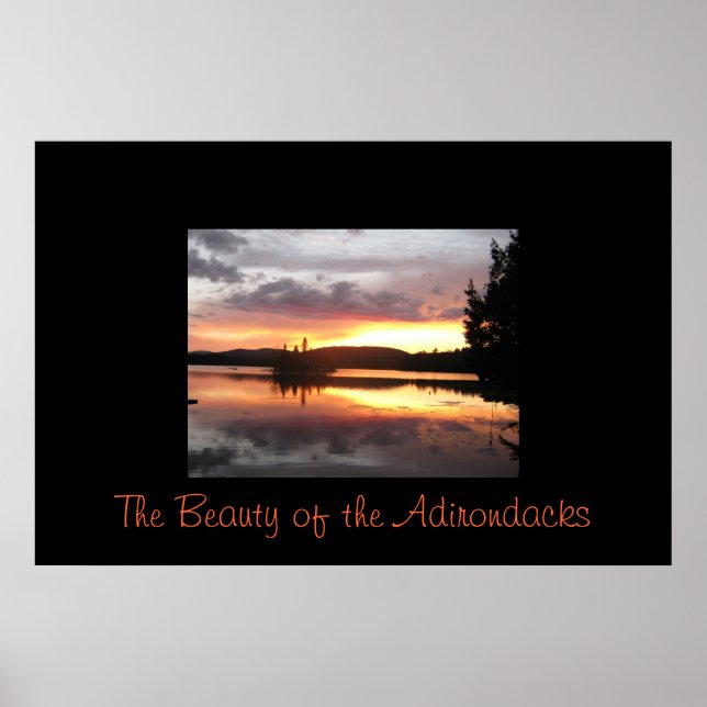 Poster A Beleza dos Adirondacks (Frente)