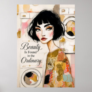 Poster A Beleza é Encontrada na Inspiração Diária e Ordin