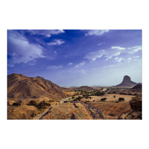Pôster A beleza encantadora da natureza deserta sob um az