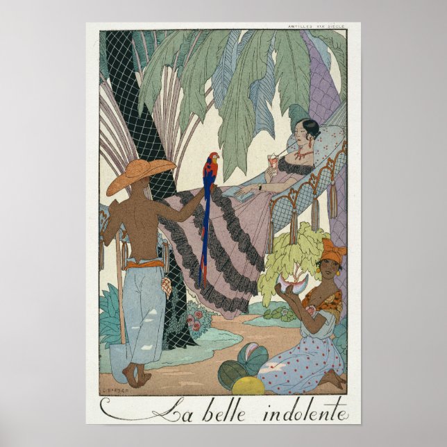 Poster A beleza ociosa (impressão pochoir) (Frente)