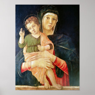 Pôster A bênção do Virgin e da criança, 1460-70