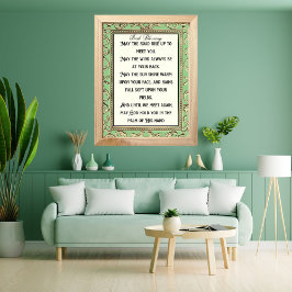 Poster A Bênção Irlandesa Que A Estrada Sobe Para Te Enco