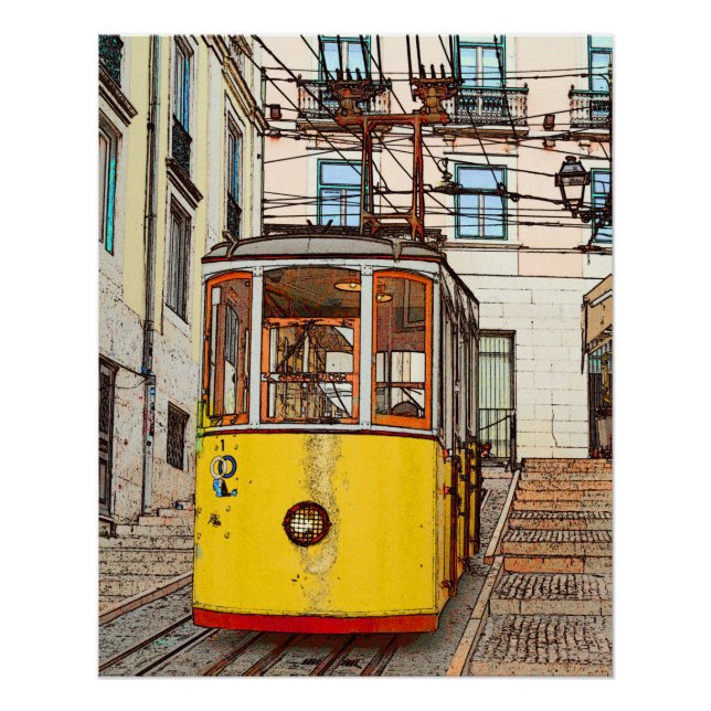Pôster A Bica de Duarte Belo - Lisboa (Frente)