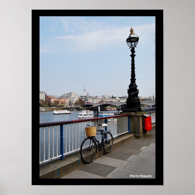 Poster A Bicicleta pelo Tâmisa (Frente)