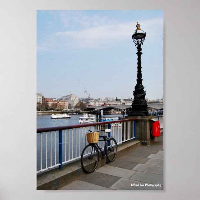 Poster A Bicicleta pelo Tâmisa (Frente)