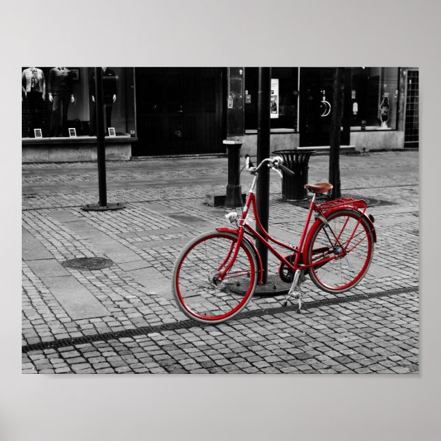 Poster A bicicleta vermelha (Frente)