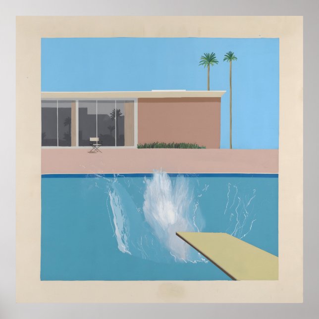 Poster A Bigger Splash – California Pool Print Hockney (Frente)