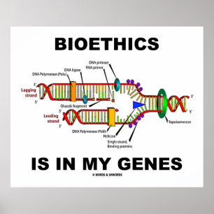 Pôster A bioética está em meus genes (a réplica do ADN
