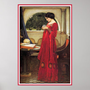 Pôster A bola de cristal pelo Waterhouse de John