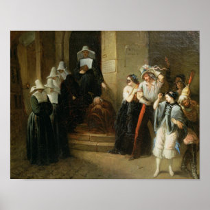 Pôster A bola mascarada, c.1870