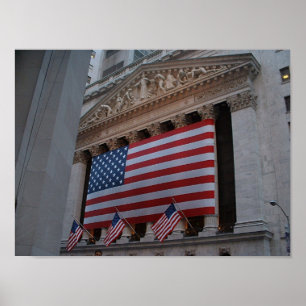 Pôster A bolsa de valores de NYC