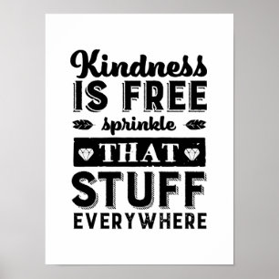 Poster A bondade inspirador é polvilha livre em toda