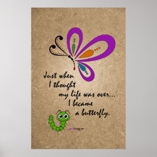 Pôster A borboleta:  Começos novos