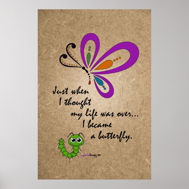 Pôster A Borboleta: Novos Começos (Frente)