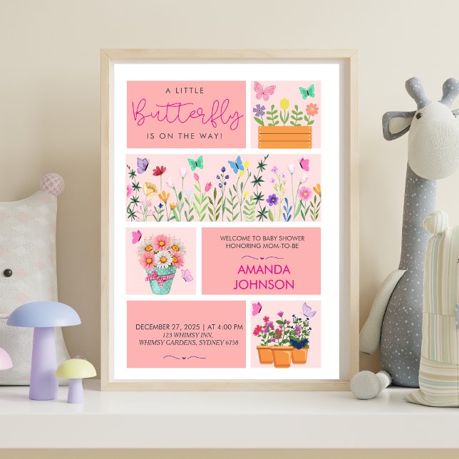 Poster A borboleta pequena está a caminho do branco (Criador carregado)