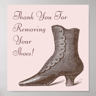 Pôster A bota do Victorian remove por favor seu sinal dos