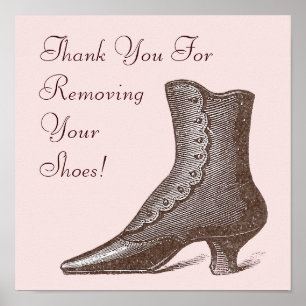 Pôster A bota do Victorian remove por favor seu sinal dos