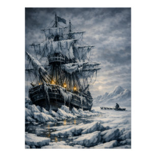 Pôster A Busca Ártica de Frankenstein por BurnsInHell