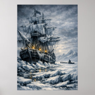 Poster A Busca Ártica de Frankenstein por BurnsInHell