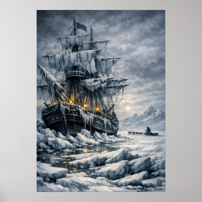 Poster A Busca Ártica de Frankenstein por BurnsInHell (Frente)