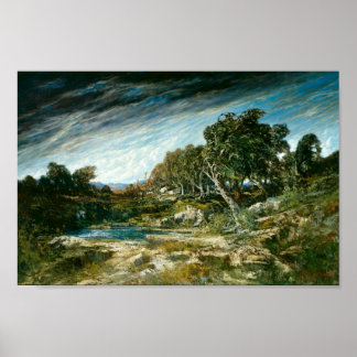 Poster A busto do vento (Courbet 1865)