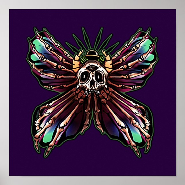 Poster A Cabeça da Morte (Frente)