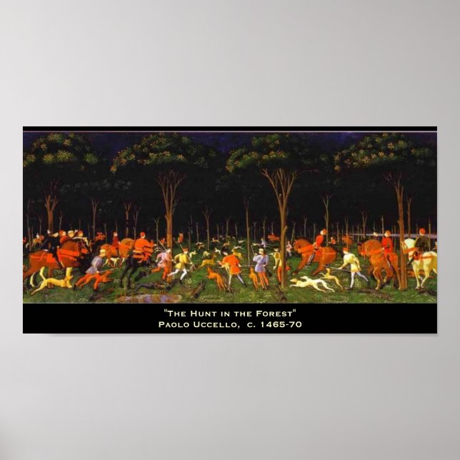 Poster A Caça na Floresta (Frente)