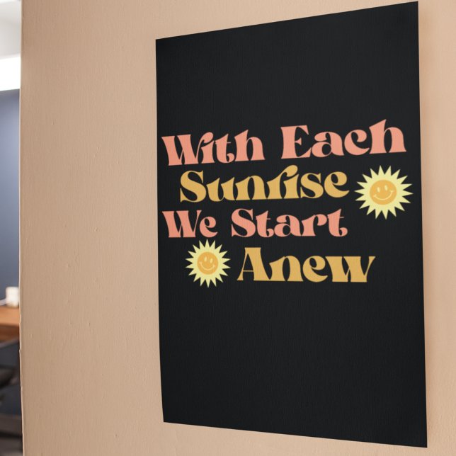 Pôster A Cada Alvorada, Começamos Uma Nova Cotação (Criador carregado)