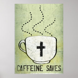 Poster A cafeína salvar