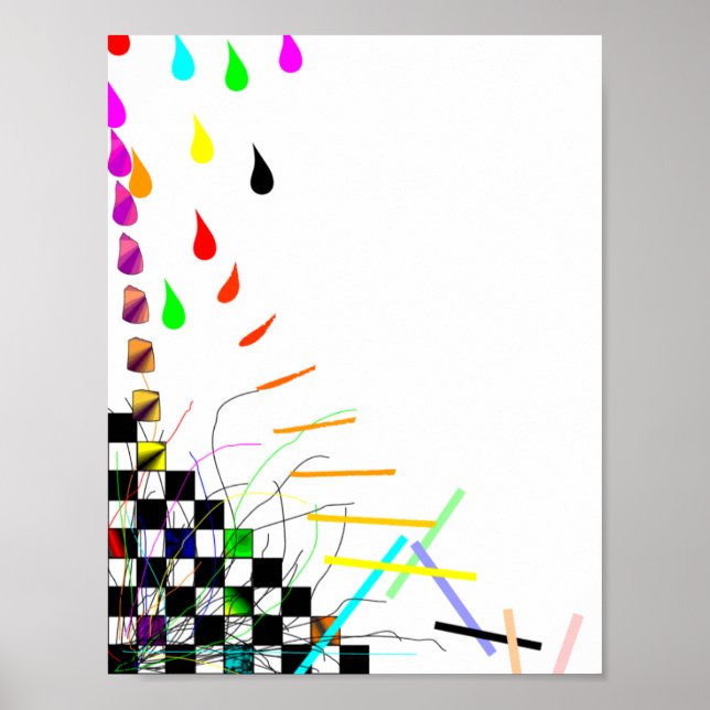 Pôster A Cair No Local (Frente)