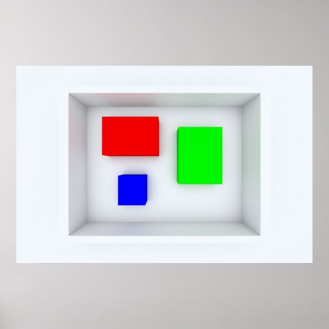 Pôster A caixa de cores (Frente)