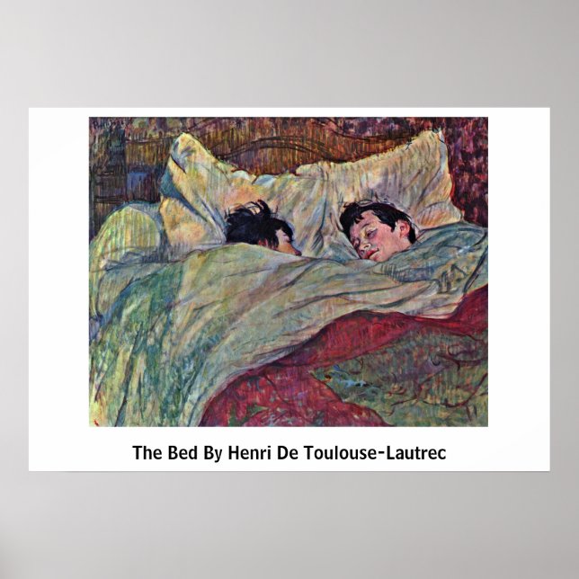Poster A Cama De Henri De Toulouse-Lautrec (Frente)