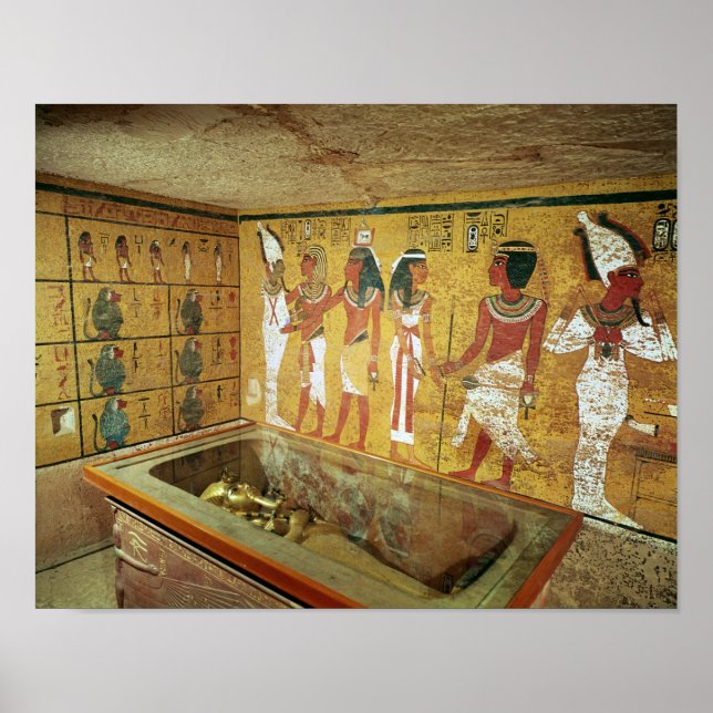 Pôster A câmara de enterro no túmulo de Tutankhamun (Frente)